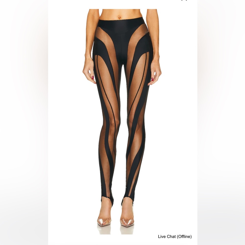 Mugler sheer leggings